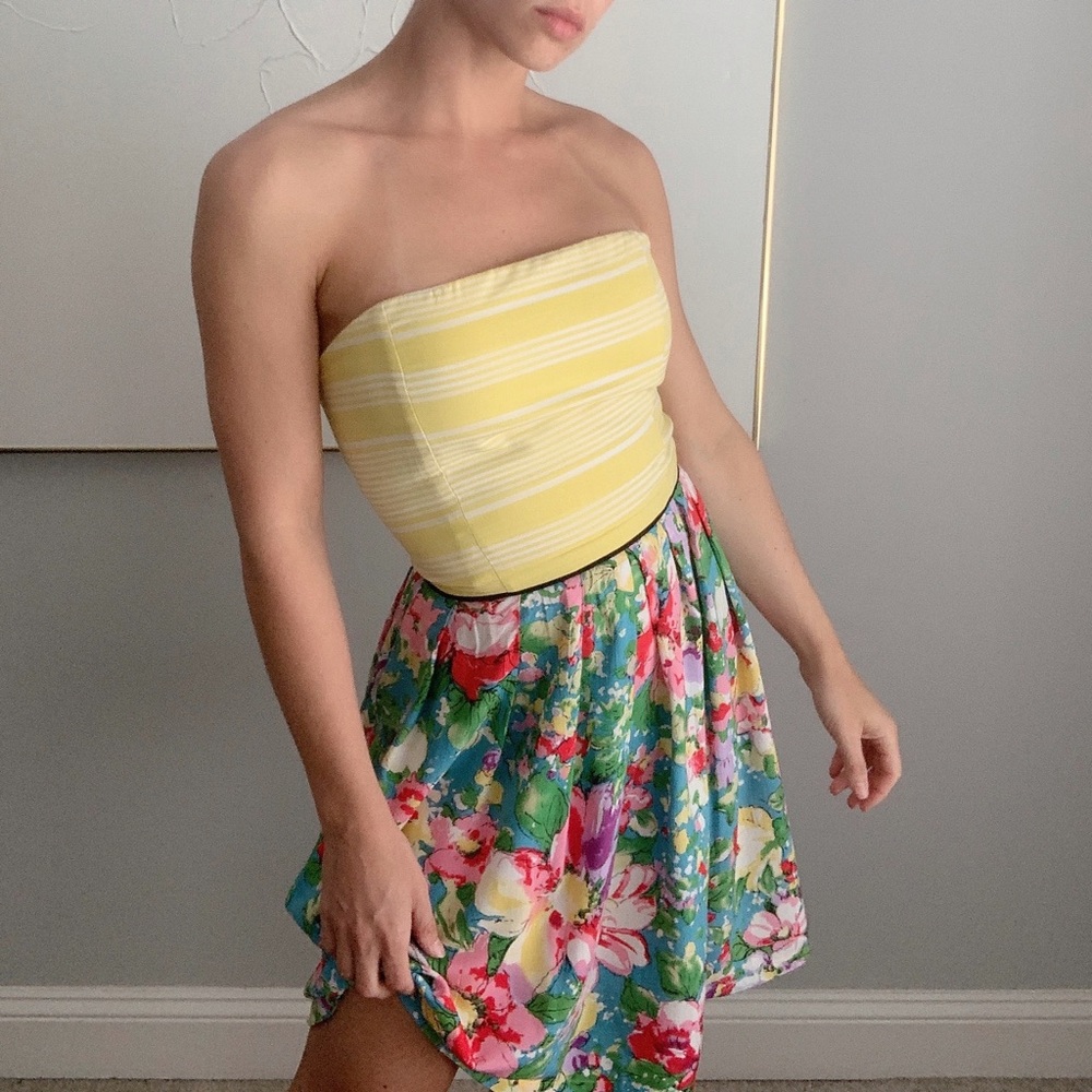 Multi color/Mixed print sleeveless Sundress